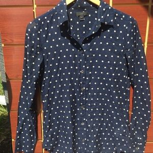 J.Crew Poke-a-dot button down